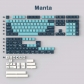 (SO) Manta / Denim / MIZU 104+ 69 GMK PBT Doubleshot Full Keycaps for Cherry MX Mechanical Gaming Keyboard